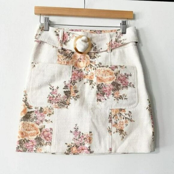 Sezane Gillie Skirt Mini Ella Floral Size 36 US 4 NWOT - Picture 3 of 5